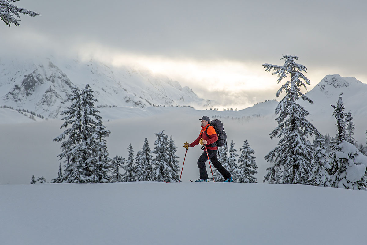 Arc'teryx Sabre Pant (wide shot while touring)